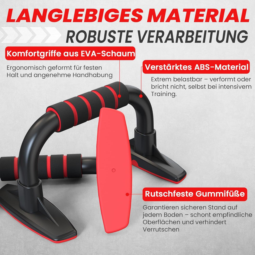 FUNFLEX Liegestützgriffe für effektives Oberkörpertraining - Push-up Bars mit rutschfestem Griff & s