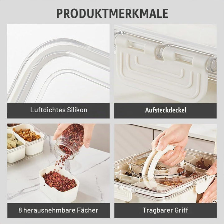 Camping Geschirr Set,Plastikgeschirr mit Edelstahl Campingbesteck,Unzerbrechliches Geschirr Set,Leic