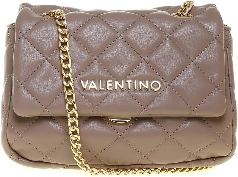Valentino Bags Damen Ocarina Satchel, Beige (Taupe), 8x13.5x18.5 cm (B x H x T)