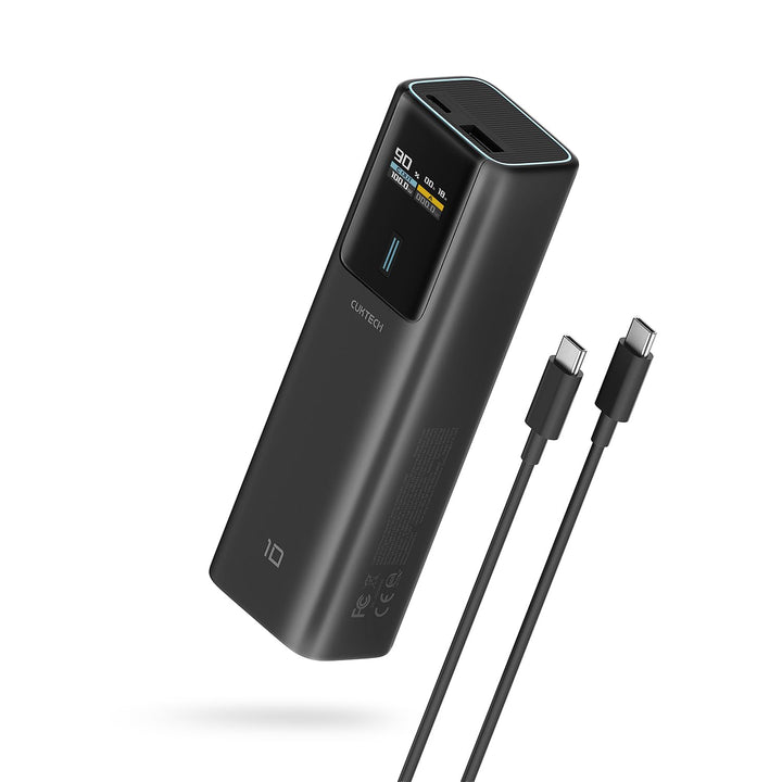 CUKTECH 10 100W Powerbank 10000mAh, Power Bank mit Digitales Display, externer Handyakku für iPhone
