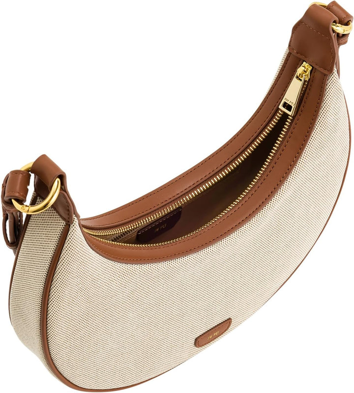 JW PEI Damen Tessa Crushed Umhängetasche Beige, Beige