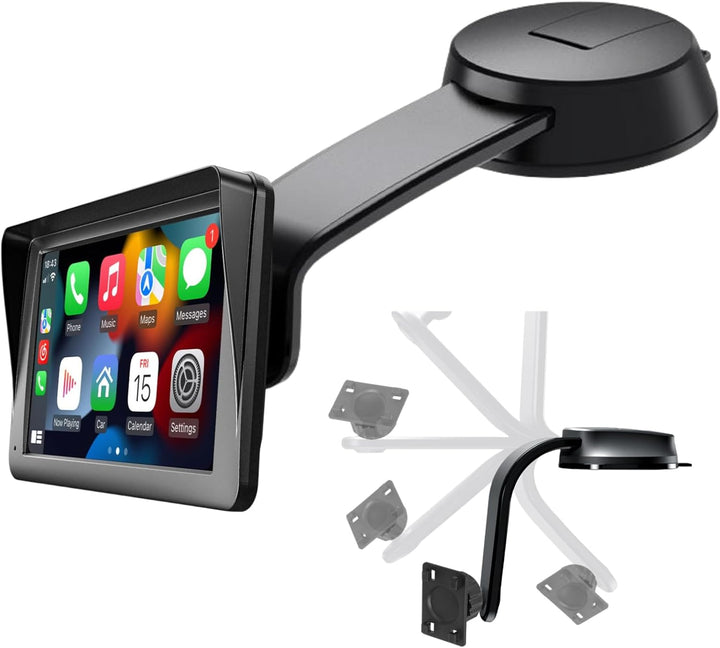 Saugnapfhalterung für Carplay-Bildschirm, Verstellbarer Arm aus Aluminiumlegierung, Low Profile Arma