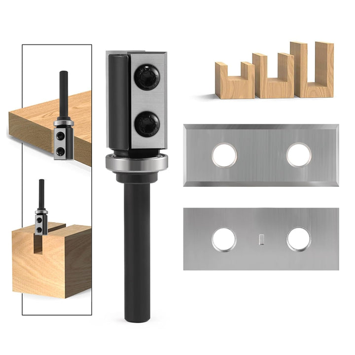 Trvoxviq 4 Schneidkanten Wendeschneidplatten Austauschbare Hartmetall-Wendemesser 1.5mm Dicke, 10 St