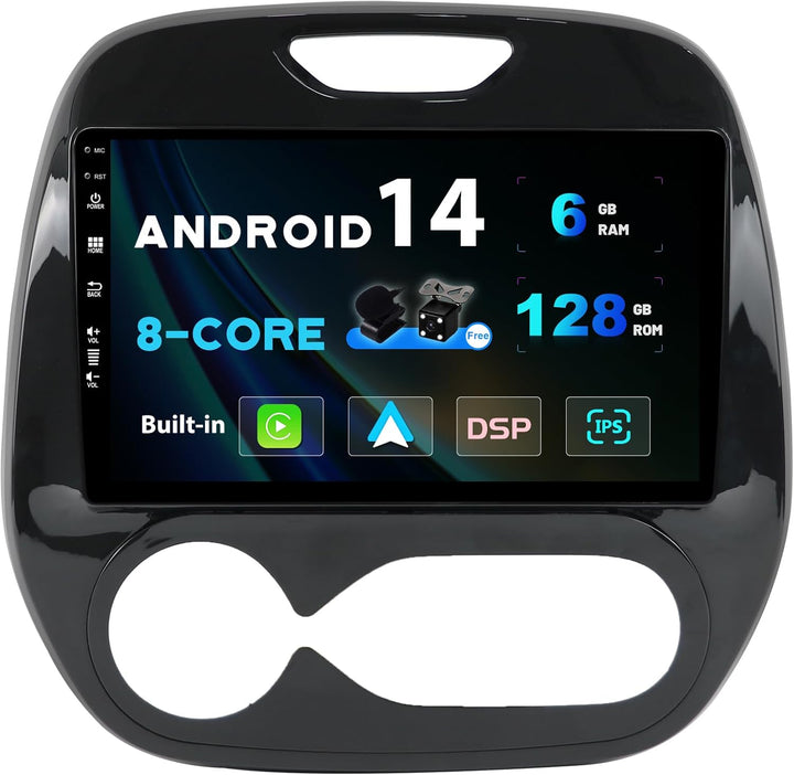 SXAUTO - 6G+128G - Android 12 IPS Autoradio für Renault Kaptur Captur (2014-2019) - Eingebaut Carpla
