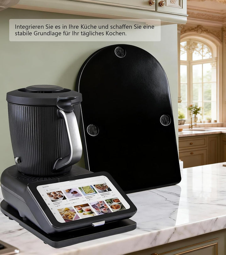 Gleitbrett für thermomix tm7 zubehör,Mit Rädern und Gummifüssen,Sanfte Bewegung Robust und langlebig