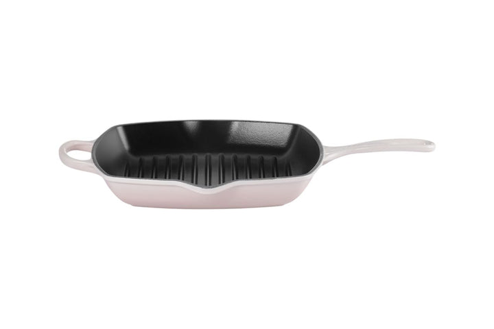 LE CREUSET Signature Gusseisen-Grillpfanne, Quadratisch, 26 cm, Für alle Herdarten inkl. Induktion g