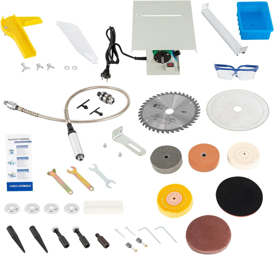 5-in-1 Edelstein Polierschleifmaschine, 750W Schleifmaschine Elektrische Poliermaschine (800-10000RP