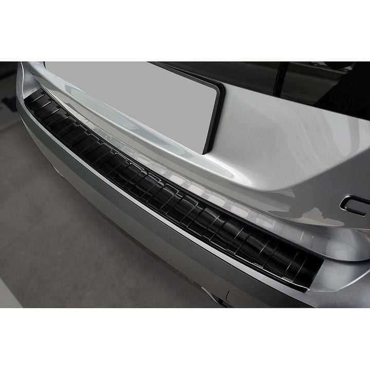 Avisa Schwarz Edelstahl Heckstossstangenschutz kompatibel mit Citroën C4/e-C4 III 2020- 'Ribs'
