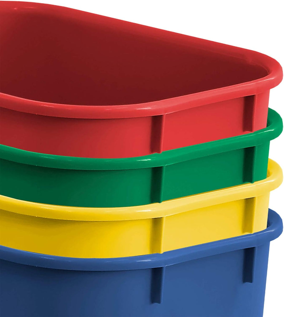Acrimet Papierkorb für Recycling, 6,75 Gallonen/27 Quart/24 Liter (aus Kunststoff) (Metall/Gelb, Pap