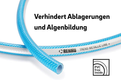 REHAU Trend-Gartenschlauch METALLIC LINE+ 1/2 Zoll 20m: ökologisch unbedenklich, frei von Schadstoff