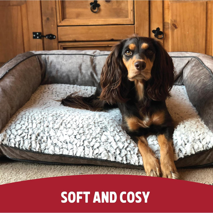 Rosewood Mittleres Hundebett maschinenwaschbar, superweiches, mit Fleece gefüttertes Hundebett aus W