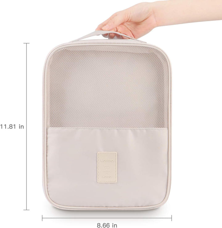 Mossio Schuhtasche für 3 Paar Schuhe für Reisen und den täglichen Gebrauch. Aufbewahrungstasche, Bei