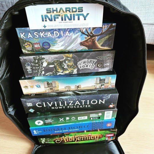 Brettspiel Rucksack – Boardgame Backpack aus 600D Oxford – Grosse Transporttasche für Brettspiele, G