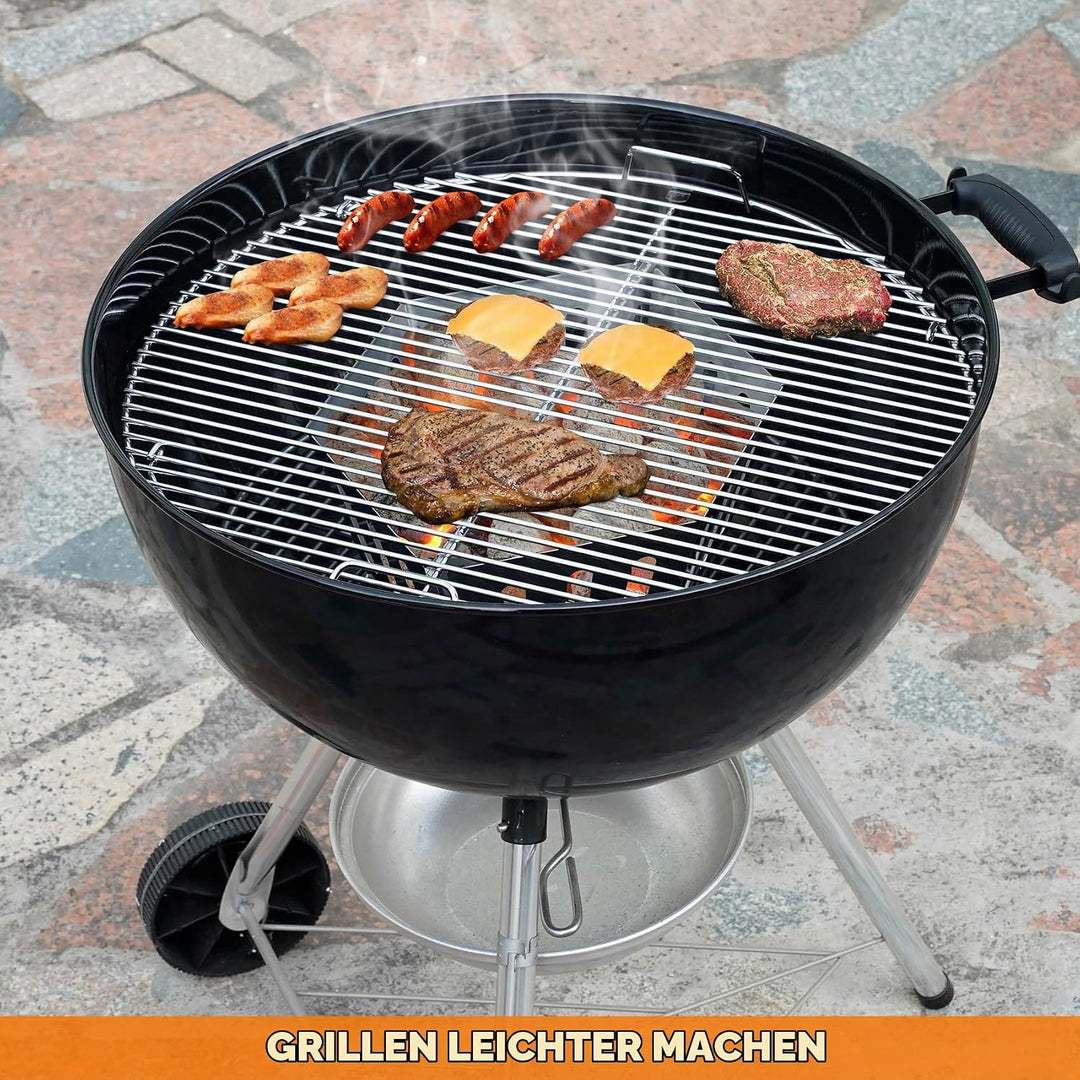 onlyfire Holzkohlekorb Edelstahl, Kohlekorb Grill Gross für Weber 57/67cm Kugelgrills, Hochwertige C