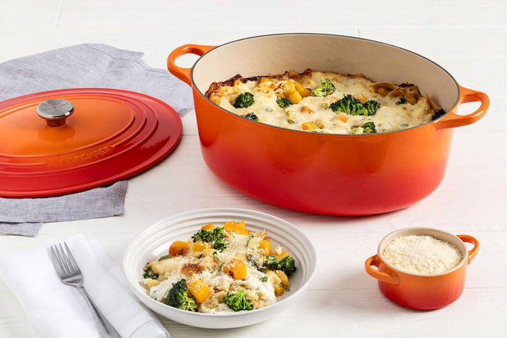 Le Creuset Signature Gusseisen-Bräter mit Deckel, Ø 33 cm, Oval, Für alle Herdarten und Induktion ge