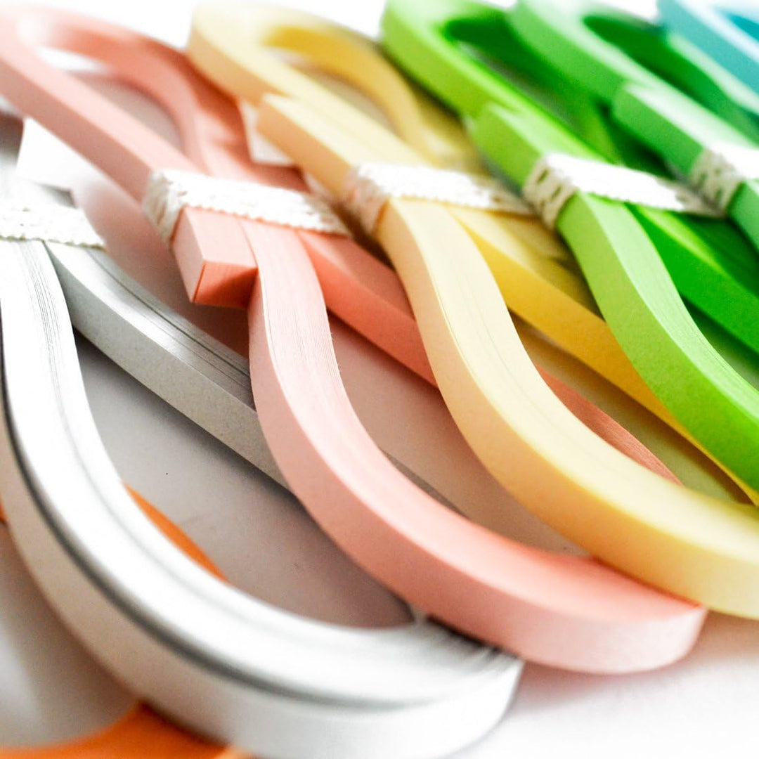 JUYA Quilling-Streifen-Set von TANT Paper, 32 Farben, 1280 Streifen, 39 cm Länge, 116 GSM (Breite 1,