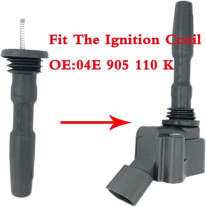 04E905199A Zündspule Gummistiefel für Polo Golf VI VII Jetta IV Beetle A1 A3 A4 A5 Q2 Q3 Leon Ibiza