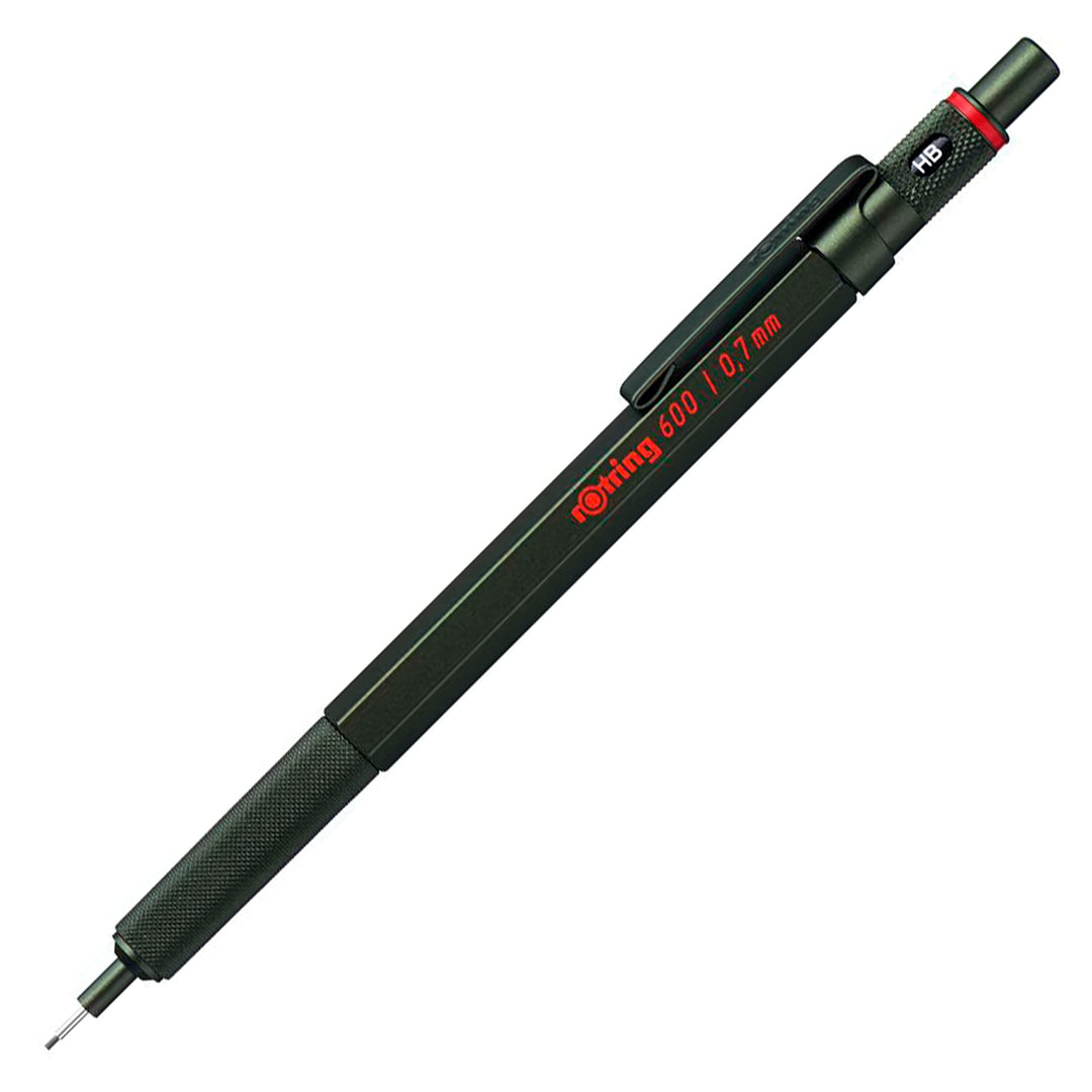 rOtring 600 Druckbleistift | 0,7 mm | Grün | Ergonomisches Vollmetallgehäuse Grün 0.7 mm, Grün 0.7 m