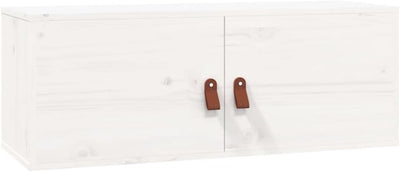 MNISDFL Bücherregal Sideboard Wohnzimmer Wandregal Küchenregal Wandschränke 2 STK. Weiss 80x30x30 cm