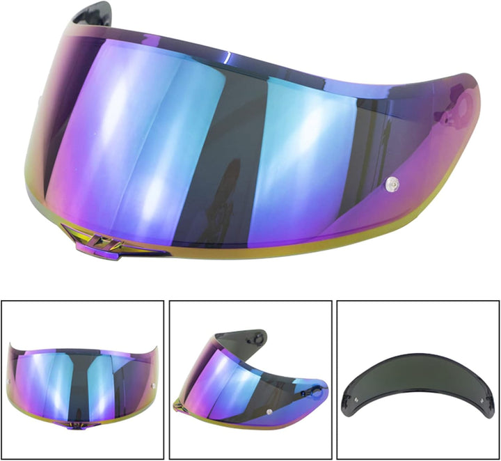 Helmvisier Agv K5 K1 K3 SV Visier Helm Visier 26×13.5cm Farbbeschichtung Anti-UV-Fog-Scratch AGV Vis