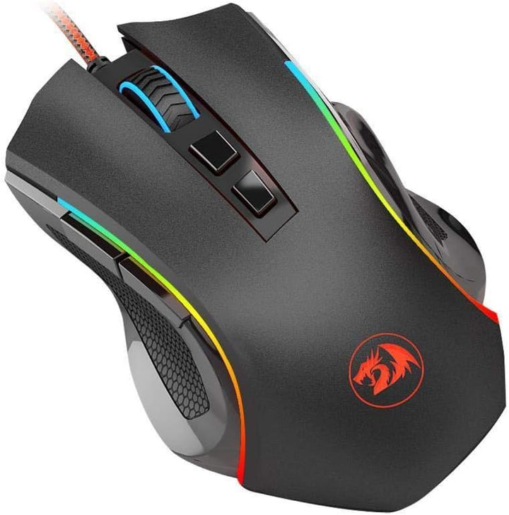 Redragon M607 Griffin Gaming Mouse, Pixart PMW3212 7200 DPI Optical Sensor, RGB Customizable Lightin