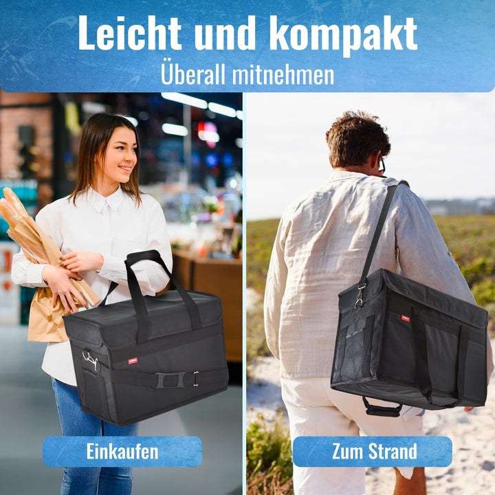 achilles Kühltasche Faltbar – Lunchtasche Herren und Damen – Lange Kühlzeit – Faltbare Kühlbox für U