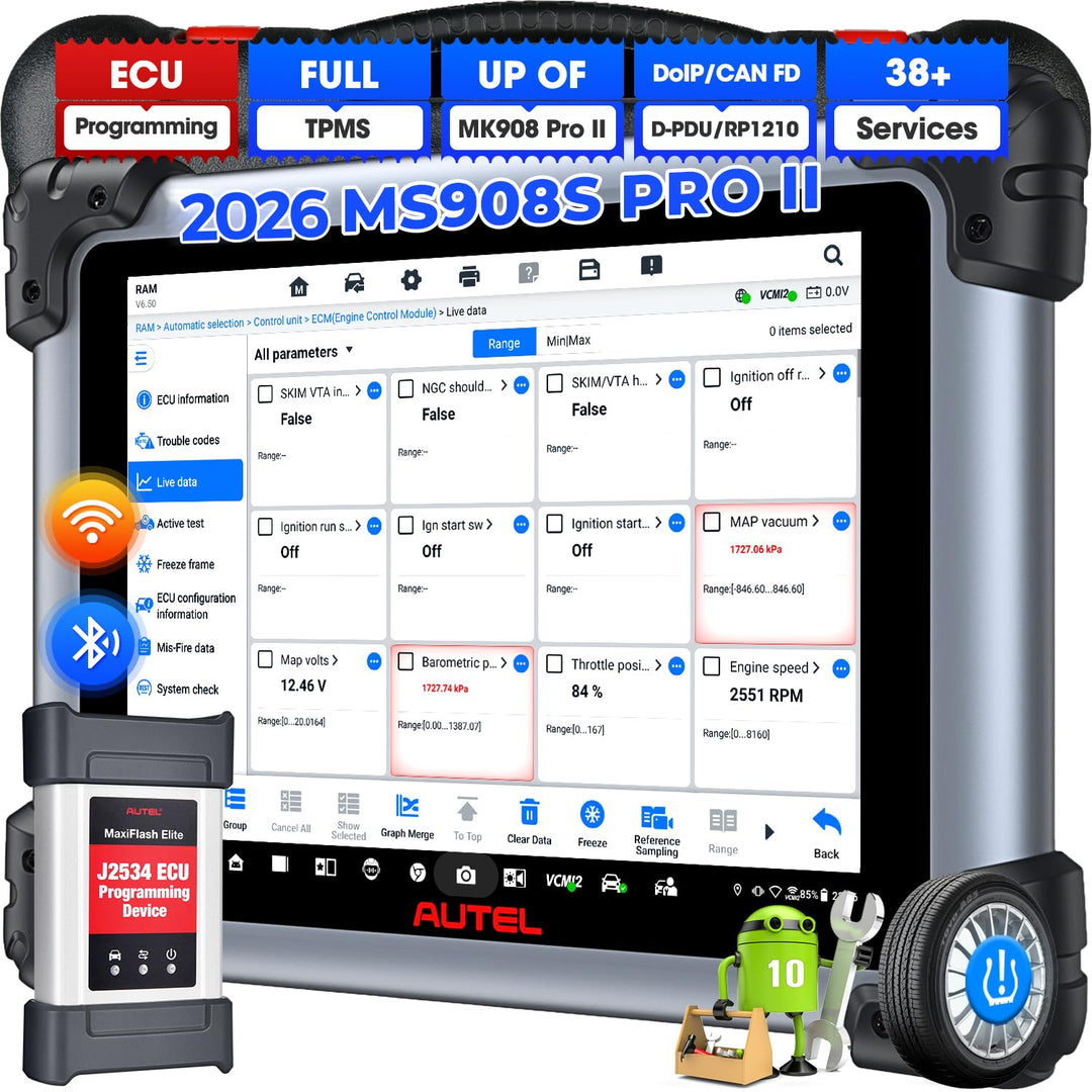 Autel MaxiSYS MS908S PRO II: 2025 J2534 ECU Programmierung Kodierung Anpassung, Level-Up von MS908S