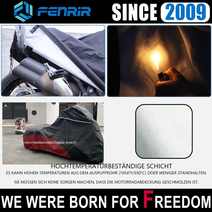 FENRIR 420DOxford-Stoff Motorrad abdeckplane motorradabdeckungen Outdoor wasserdicht motorradgarage
