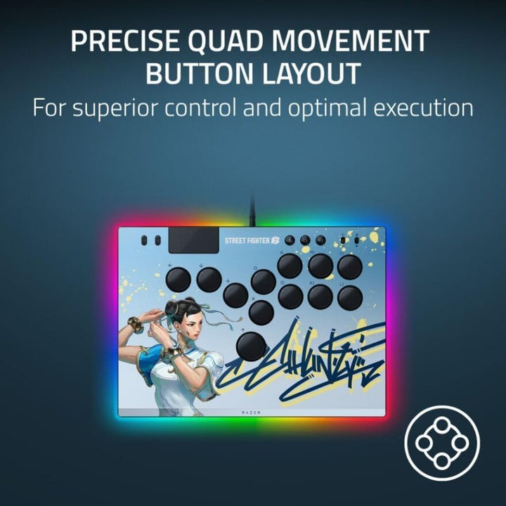Razer Kitsune - Optischer All-Button-Arcade-Controller für PS5 und PC (Layout mit 4 präzisen Bewegun