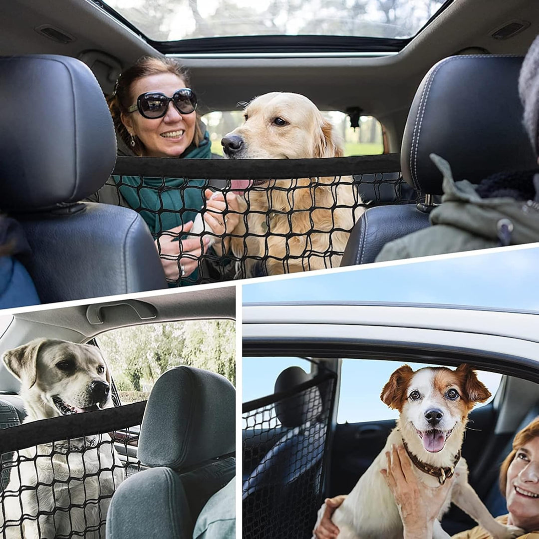 Schutzgitter Auto Barriere Trennnetz: Hundegitter Auto Hundeschutzgitter aus Polypropylen mit 4 Hake