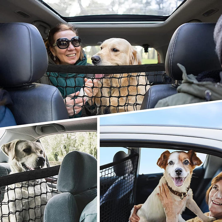Schutzgitter Auto Barriere Trennnetz: Hundegitter Auto Hundeschutzgitter aus Polypropylen mit 4 Hake