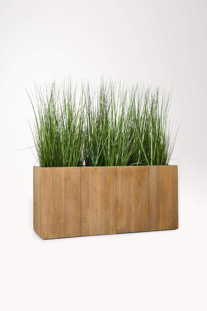 VIVANNO Pflanzkübel Pflanztrog Holz Maxi Braun (45x95x33)