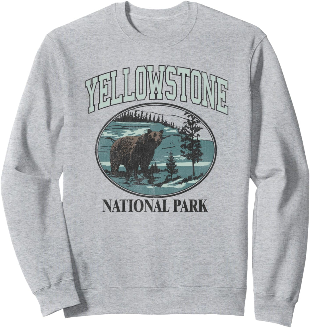 Yellowstone National Park Stream & Bear Sweatshirt
