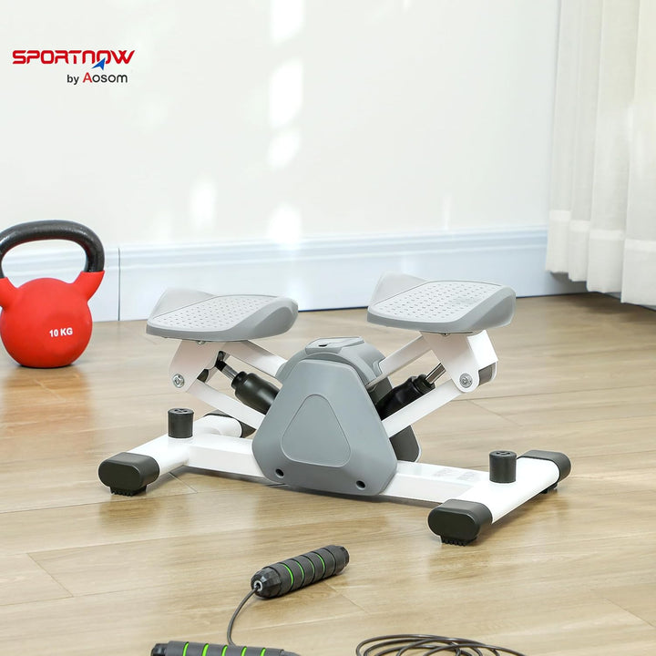 SPORTNOW Mini-Stepper für Zuhause, Stepper Hometrainer mit LCD-Display, Rutschfesten Pedale, Up-Down