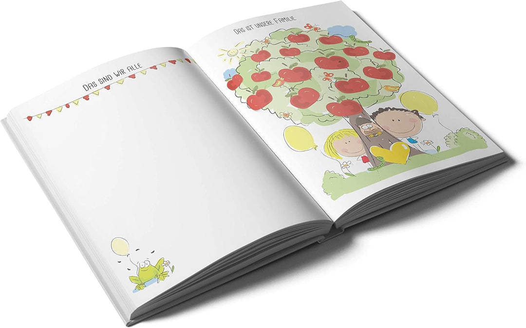 Das Zwillingsalbum für das gesamte erste Babyjahr - Das Erinnerungsalbum mit personalisierbarem Cove