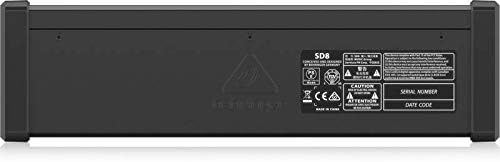 Behringer SD8 I/O Stage Box mit 8 fernsteuerbaren Midas-Vorverstärkern, 8 Ausgängen, AES50-Netzwerk
