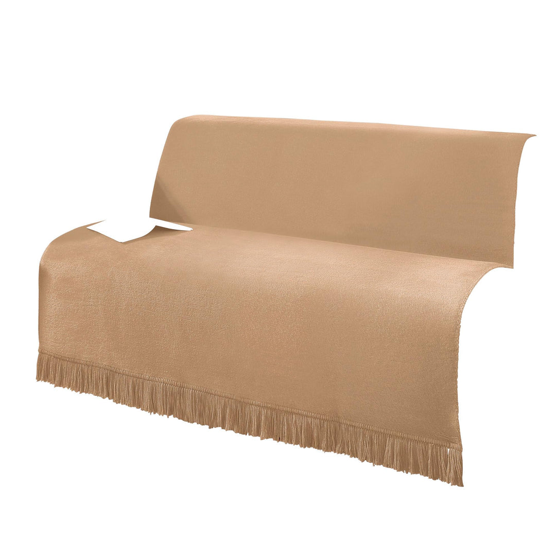 Erwin Müller Sessel- und Sofaschoner Baumwollmischung beige Grösse 100x200 cm 100x200 cm Beige, 100x