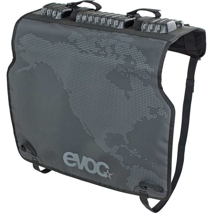 EVOC Tailgate PAD Duo für Fahrradtransport im Pickup (Fahrradtransport, sichere Fixierung von 2 Bike