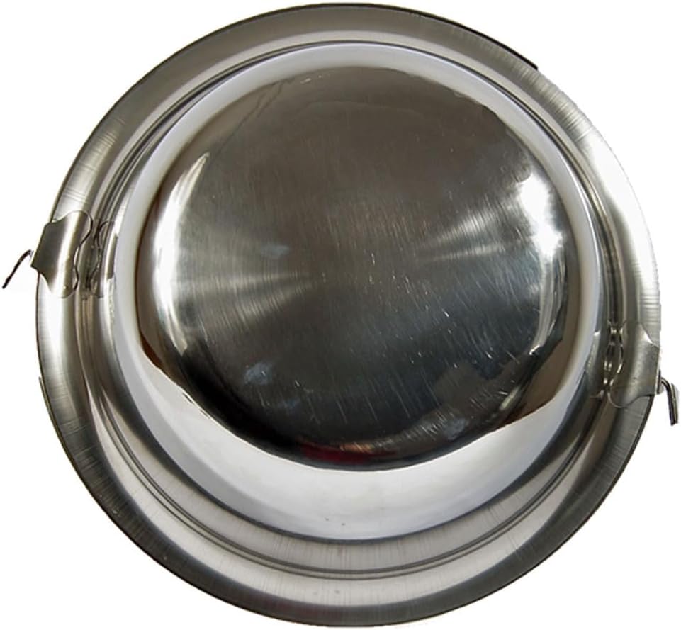 Ungarischer Gulaschkessel Topf Edelstahl Hordentopf Servierkessel Suppentopf 30 Liter, Silber