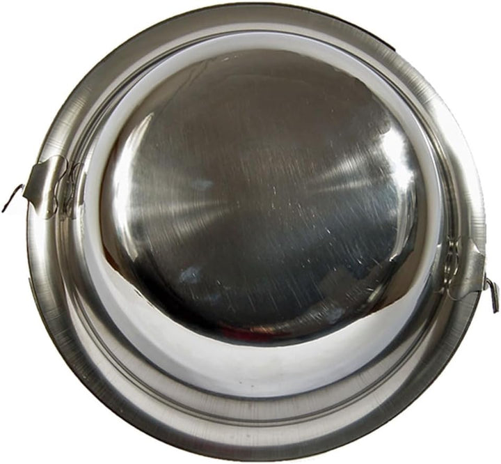 Ungarischer Gulaschkessel Topf Edelstahl Hordentopf Servierkessel Suppentopf 30 Liter, Silber