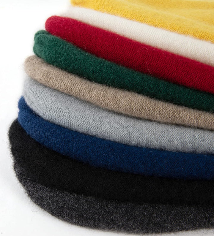 Villand 100% Kaschmir Mütze für Damen und Herren mit Geschenkbox, doppellagige Kaschmir Strickmütze,