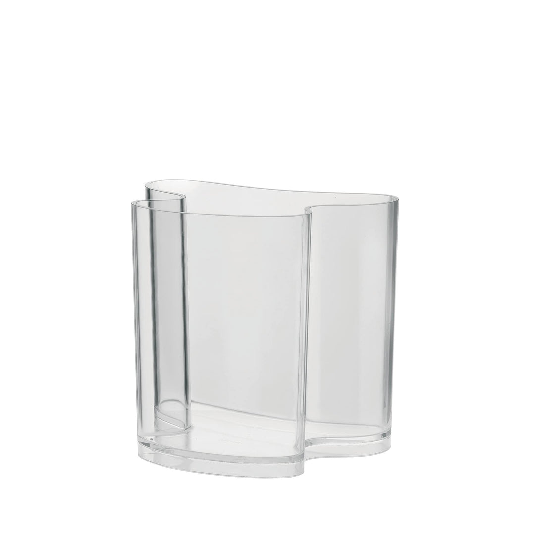 Guzzini - Home, Dekovase/Zeitungsständer Isola - Transparent, 34 x 22,8 x h31 cm - 28930000, Transpa