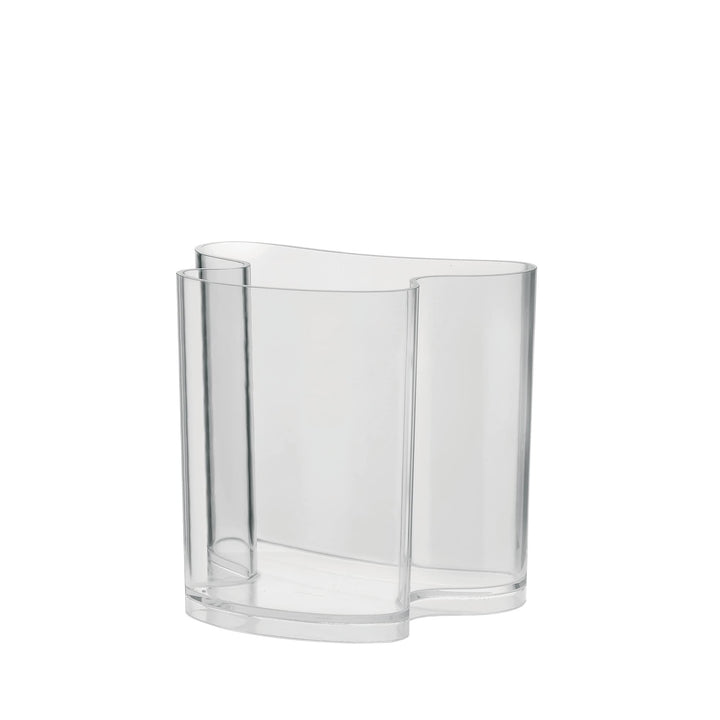 Guzzini - Home, Dekovase/Zeitungsständer Isola - Transparent, 34 x 22,8 x h31 cm - 28930000, Transpa