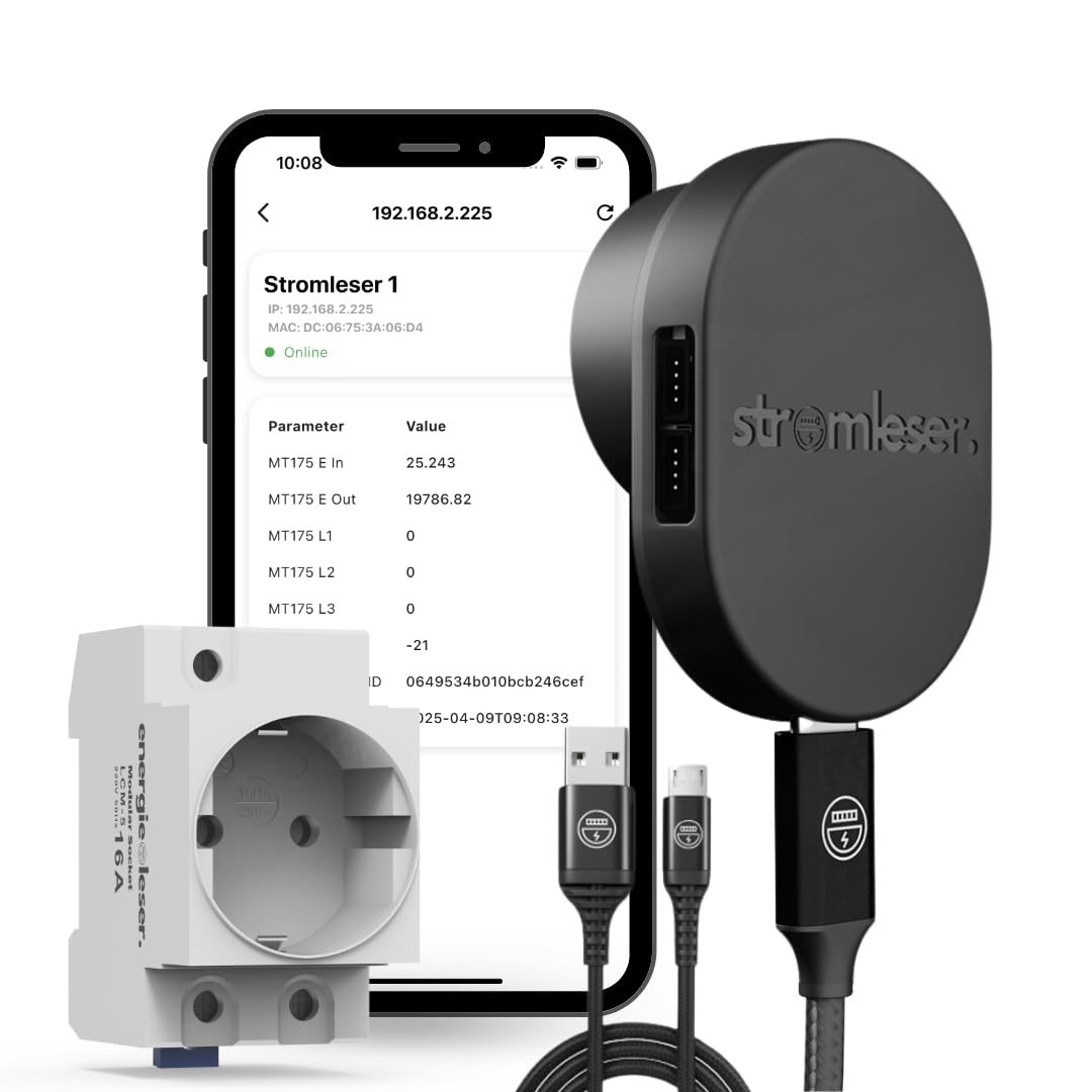 WIFI Smart Meter IR Lesekopf - Stromzähler auslesen WLAN, Mit Tasmota Software für Smart Home Integr