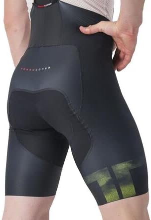 CASTELLI Herren Shorts Free Aero Rc Kit Bibshort S Schwarz/Elektrokalle, S Schwarz/Elektrokalle