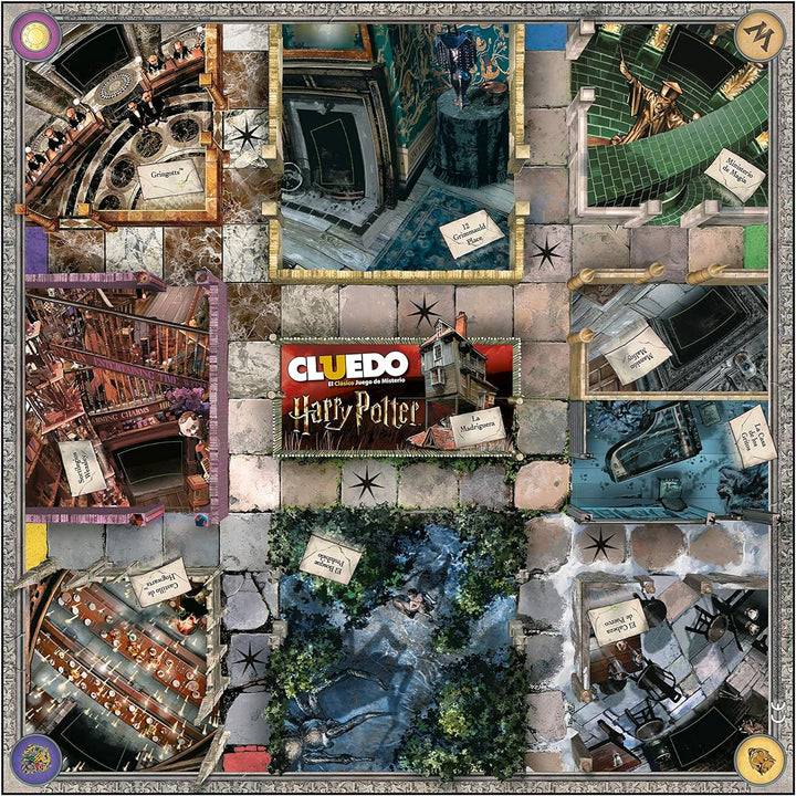 Winning Moves Cluedo Harry Potter Edition Weisse Box (40341), Winning Moves