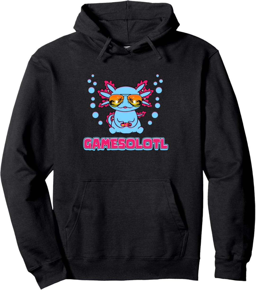 Gamesolotl Gamer Axolotl Gaming Pullover Hoodie
