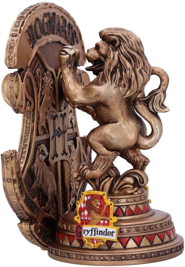 Nemesis Now Harry Potter Gryffindor Buchstütze, offizielles Lizenzprodukt, 20 cm, Gold