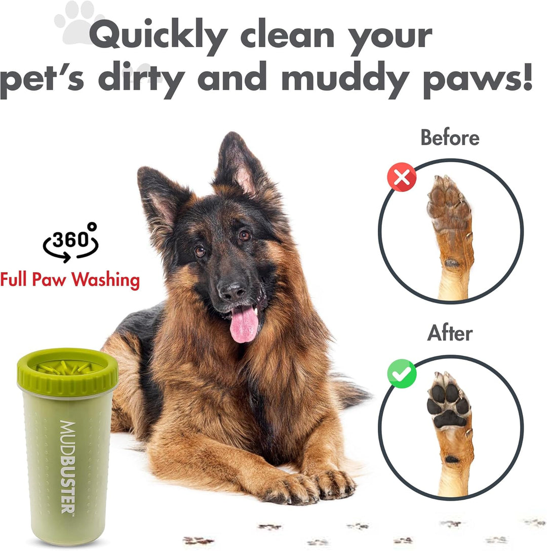 Dexas MudBuster Hundetatzenreiniger, tragbar, Large, grün Grün Large, Grün Large
