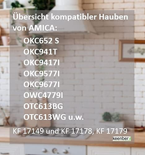 Keenberk - Aktivfilter für Amica KF 17149 - Kohlefilter für KH 17178, 17179 E - Zubehör für Dunstabz